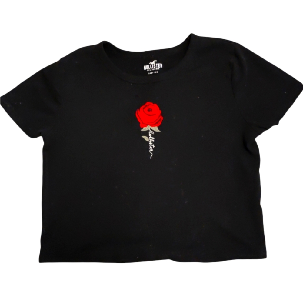 Hollister rose baby tee